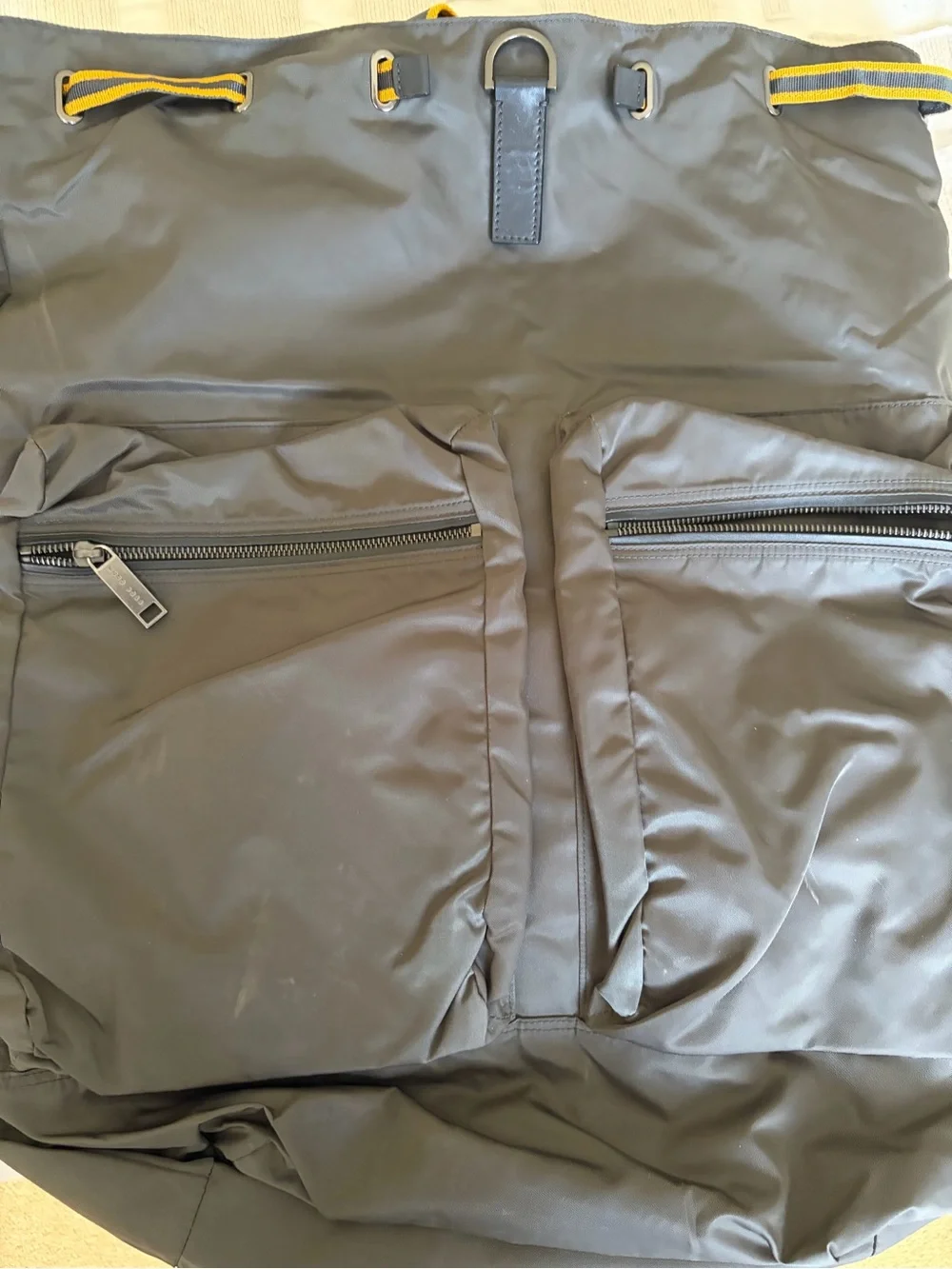 BOSS Brown Laptop Bag with Subtle Logo
